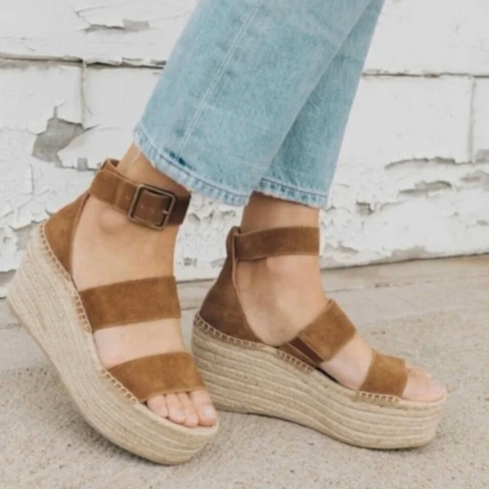 Soludos Palma Espadrille Platform Wedge Sandals - 6.5